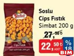 SİMBAT SOSLU CİPS FISTIK 200 G